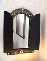 Gorgeous Brass, Bone and Resin Mirror