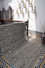 Wonderfully Soft Zanafi Flat Weave Grey Rug