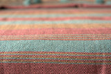 Teal, Orange and Sunset Cotton Blanket