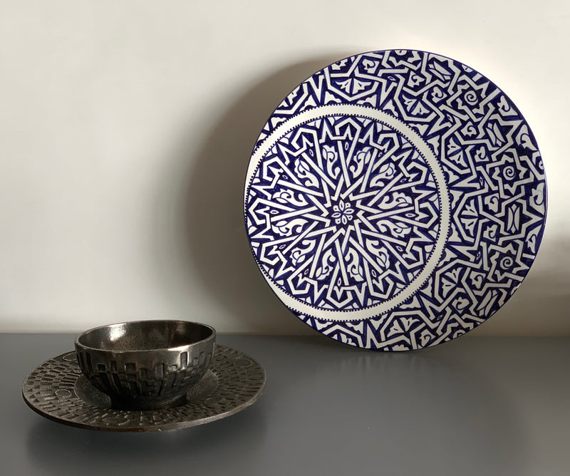 Blue & White Traditional Plate