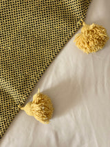 Mustard and Black Cotton Blanket